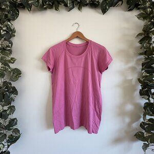 Lululemon Athletic Swiftly Tech Short Sleeve Shirt 2.0 Pink Women’s Size 14